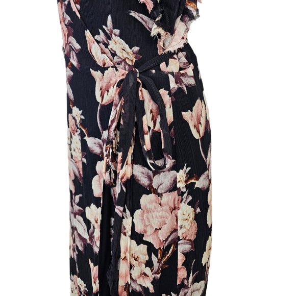 PAIGE Maxi Floral Dress Size M Wedding Guest, Wrap Dress - Picture 8 of 12